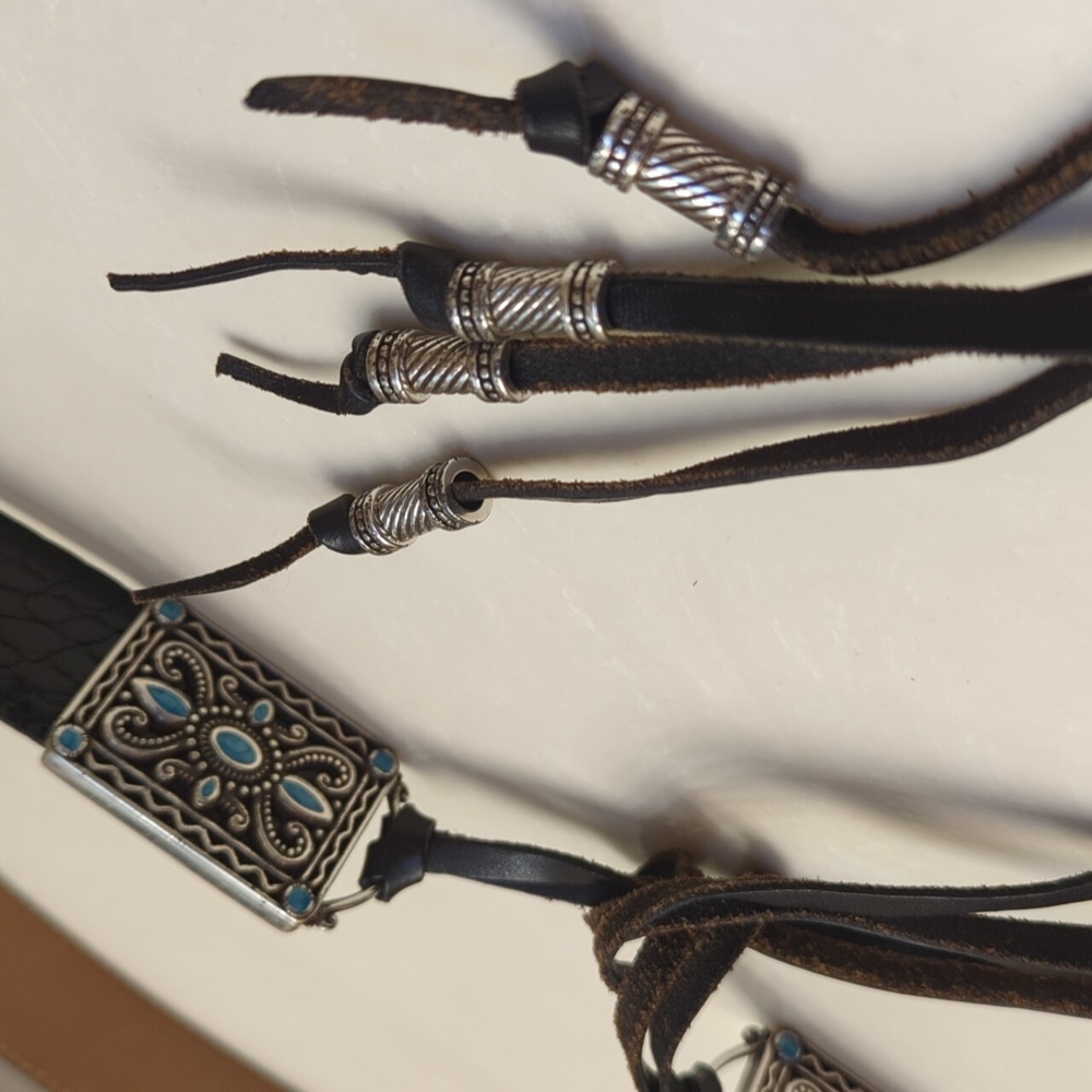 Brighton Croc-Embossed Belt - Picture 3 of 7